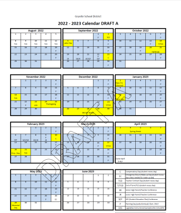 2022 2023 Calendar Selection Survey