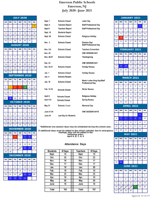 Emerson Public Schools Calendar 2021 And 2022 PublicHolidays us