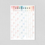 2022 2023 Mid Year Planner Wall Calendar Monthly Planner Etsy