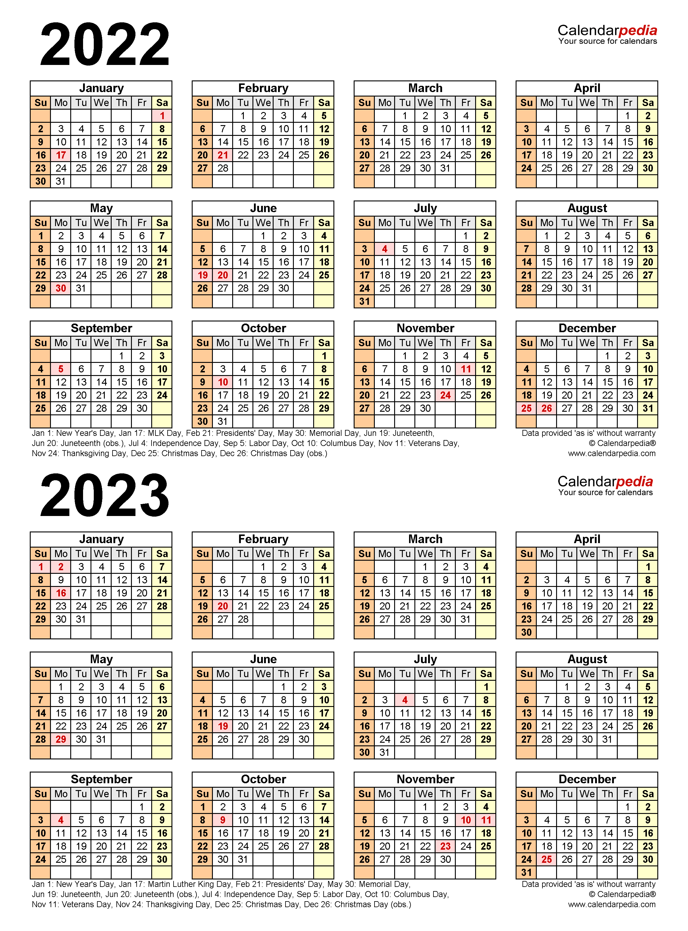 [High Resolution] Csun 2022-2023 Calendar