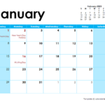 2023 Calendar Colorful Design Free Printable Templates