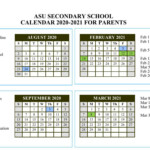 Asu 2021 Calendar Calendar 2021