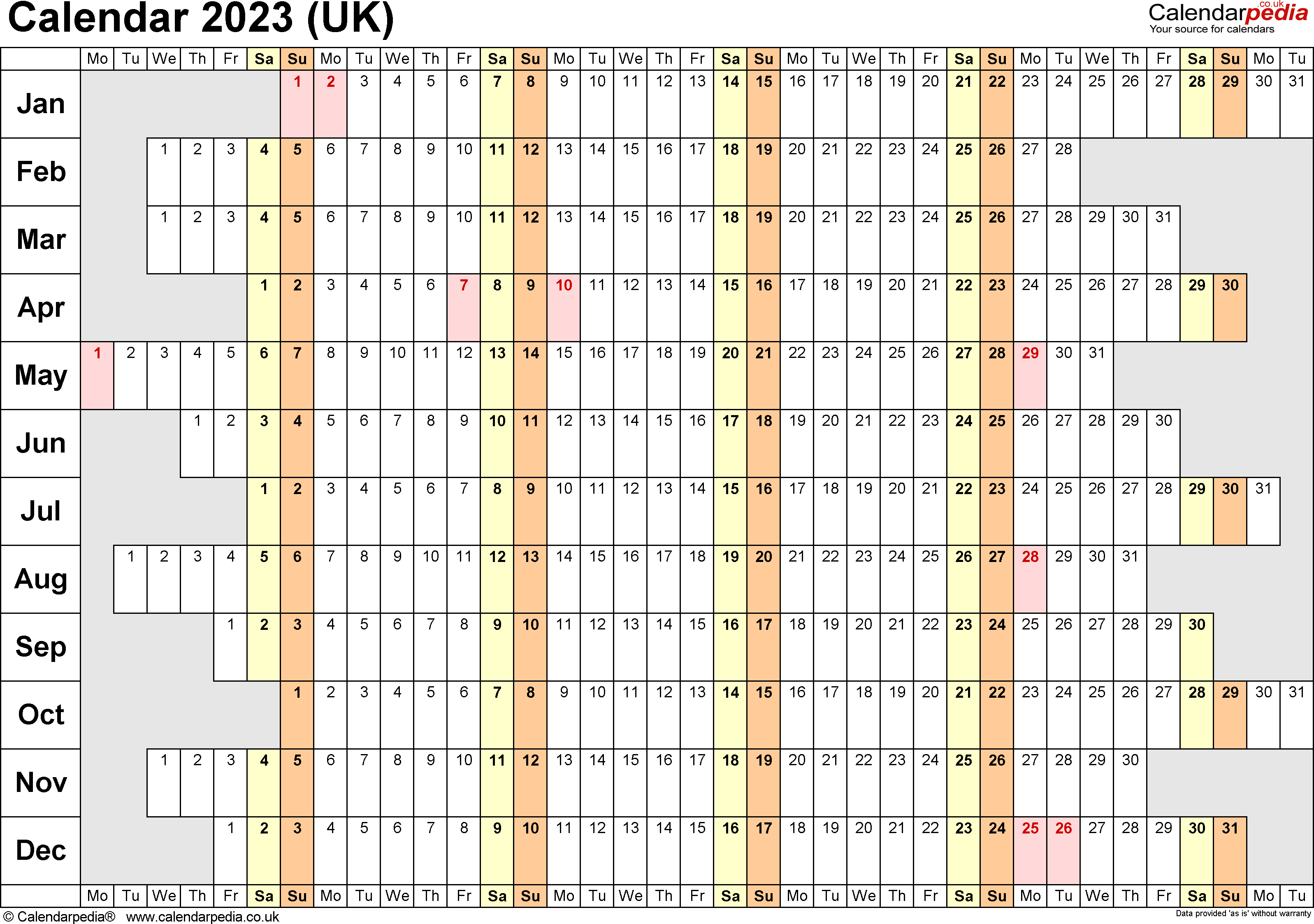 Timeshare Calendar For 2023