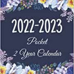 Pocket Calendar 2022 2023 Monthly 2 Year Purse Planner 24 Months