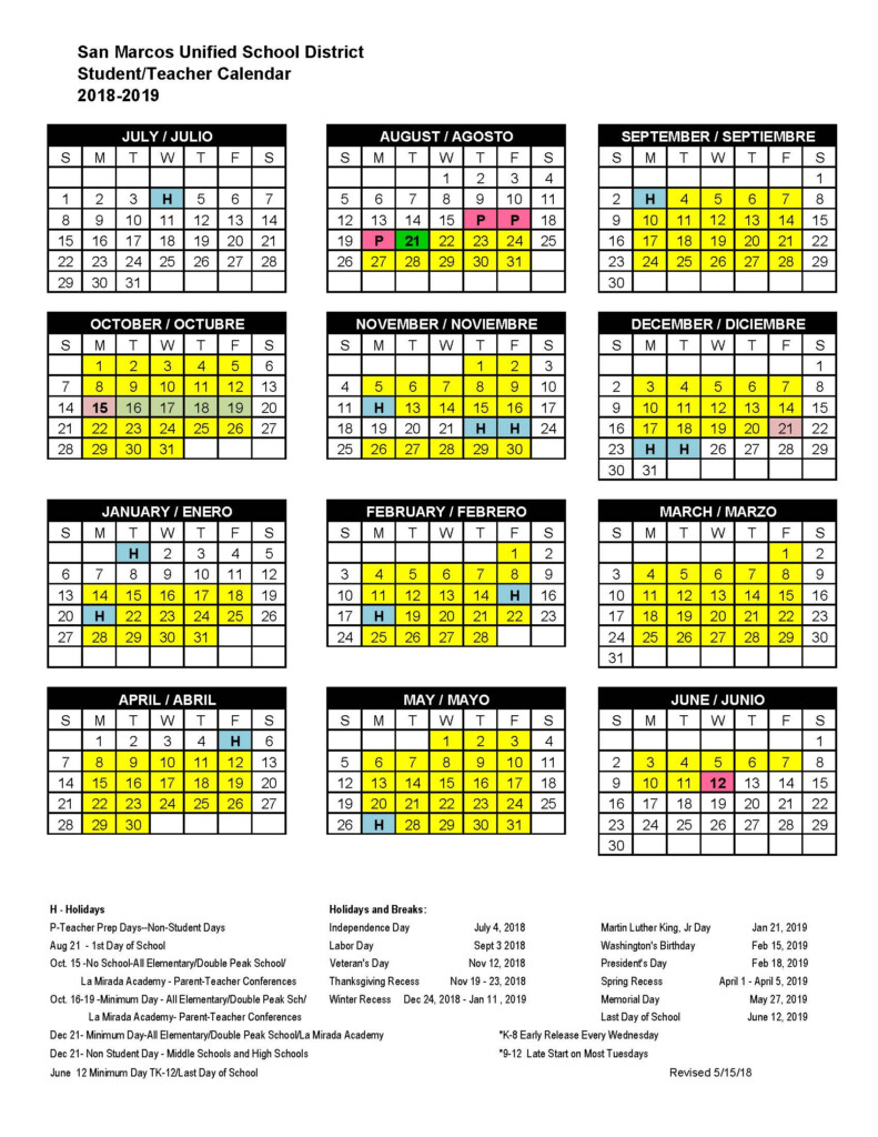 San Diego Unified School District 2022 2023 School Calendar February 