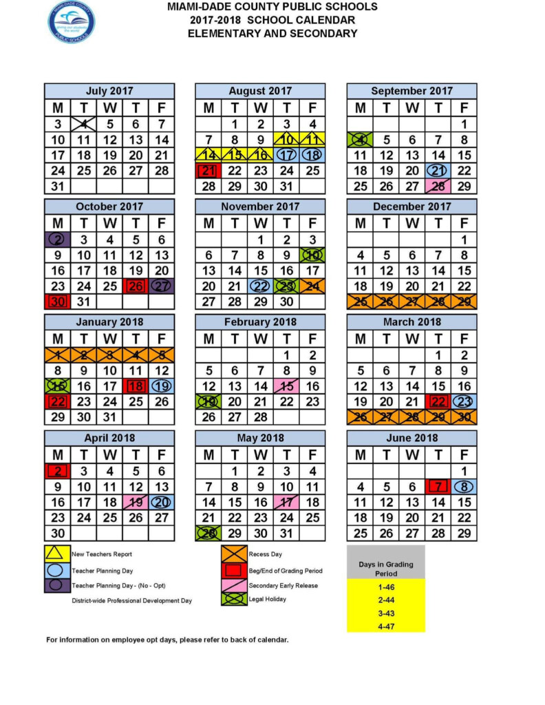 2020 And 2020 Miami Dade School Calendar Printable Example Calendar 