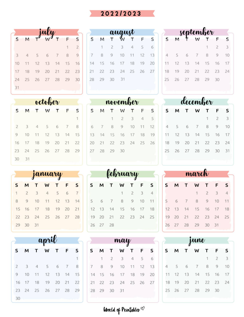 2022 2023 Two Year Calendar Free Printable Word Templates Free 2022 