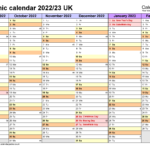 2022 And 2023 Academic Calendar Printable 2 Year Calendar Template Riset
