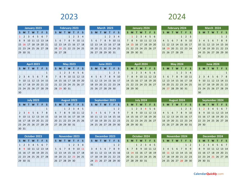 2023 2024 Calendar With Week Numbers Time And Date Calendar 2023 Canada
