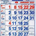 2023 Myanmar Calendar With Holidays