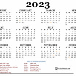 2023 Printable Calendar 123Calendars