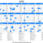 2023 Week Number Calendar Printable Printable Blank World