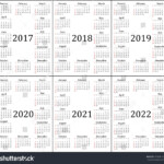 5 Year Calendar 2019 To 2023 Free Calendar Template