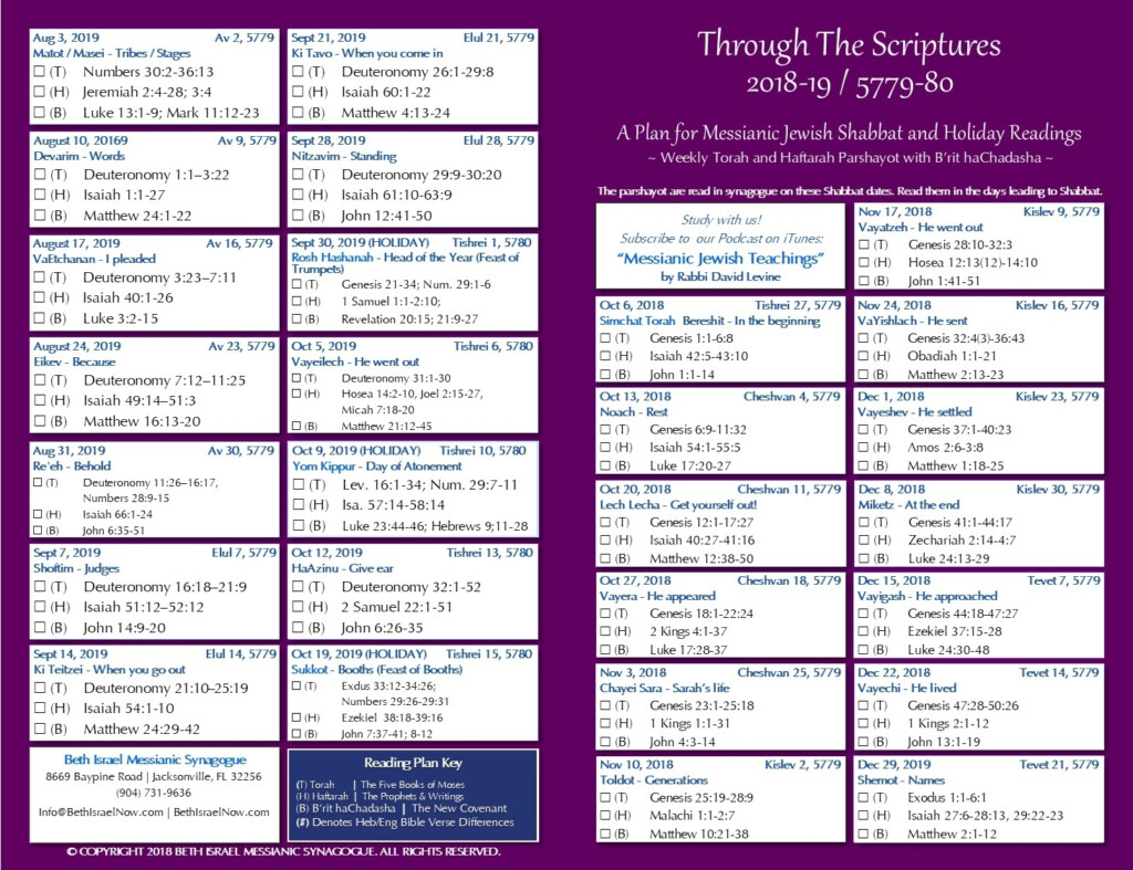 Calendar Of Weekly Torah Portion Calendar Printables Free Templates