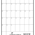 Download 2023 Printable Calendars Monthly 2023 Blank Calendar