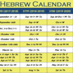 Hebrew Calendar Hebrew Holiday Calendar