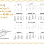 IPS Indianapolis Public Schools Calendar Holidays 2022 2023