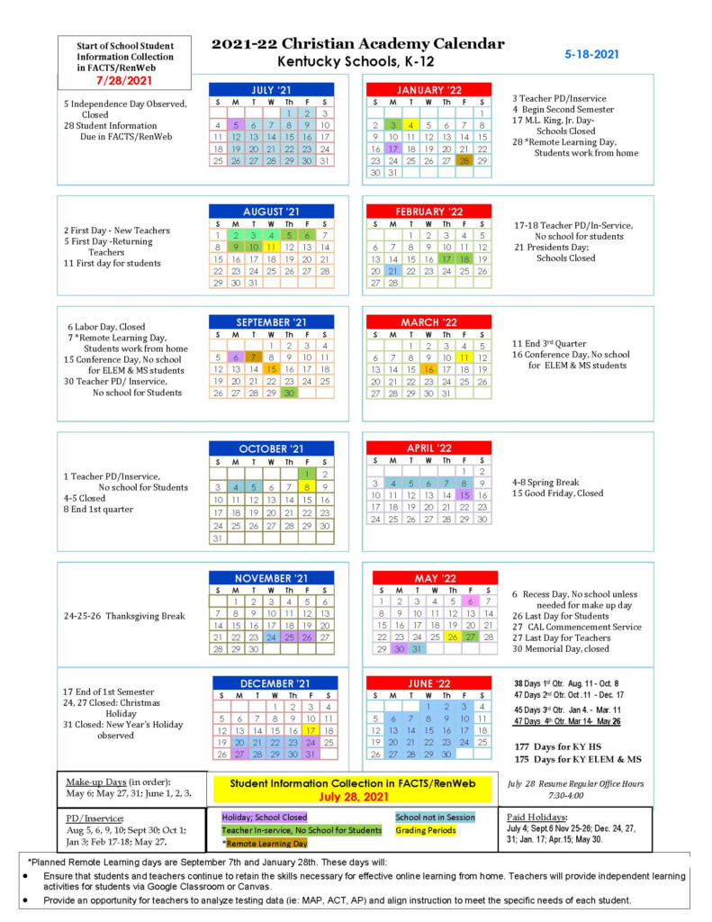 Jcps 2021 To 2022 Calendar Customize And Print