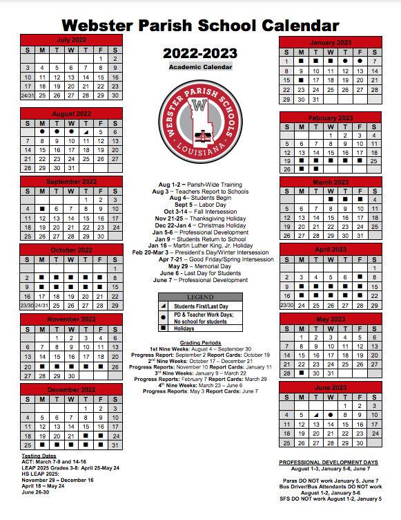 Lpss Calendar 2023 Customize And Print