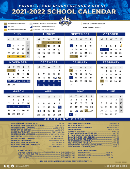 Mansfield Isd Calendar 2022 Calendar 2022 2024 Calendar Printable