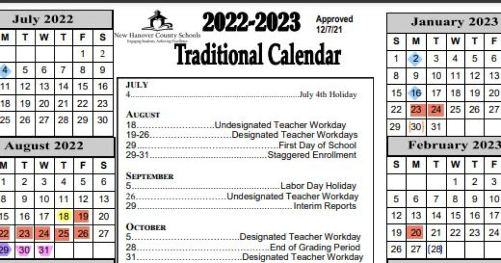 New Hanover County Schools Proposes New Yearly Calendar WHQR