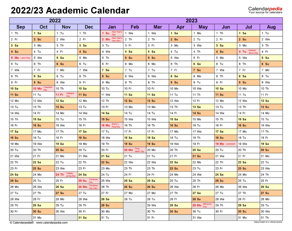 Printable Academic Calendar 2022 PRINTABLE CALENDAR 2021