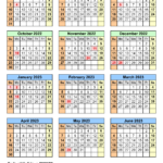 Split Year Calendars 2022 2023 July To June PDF Templates