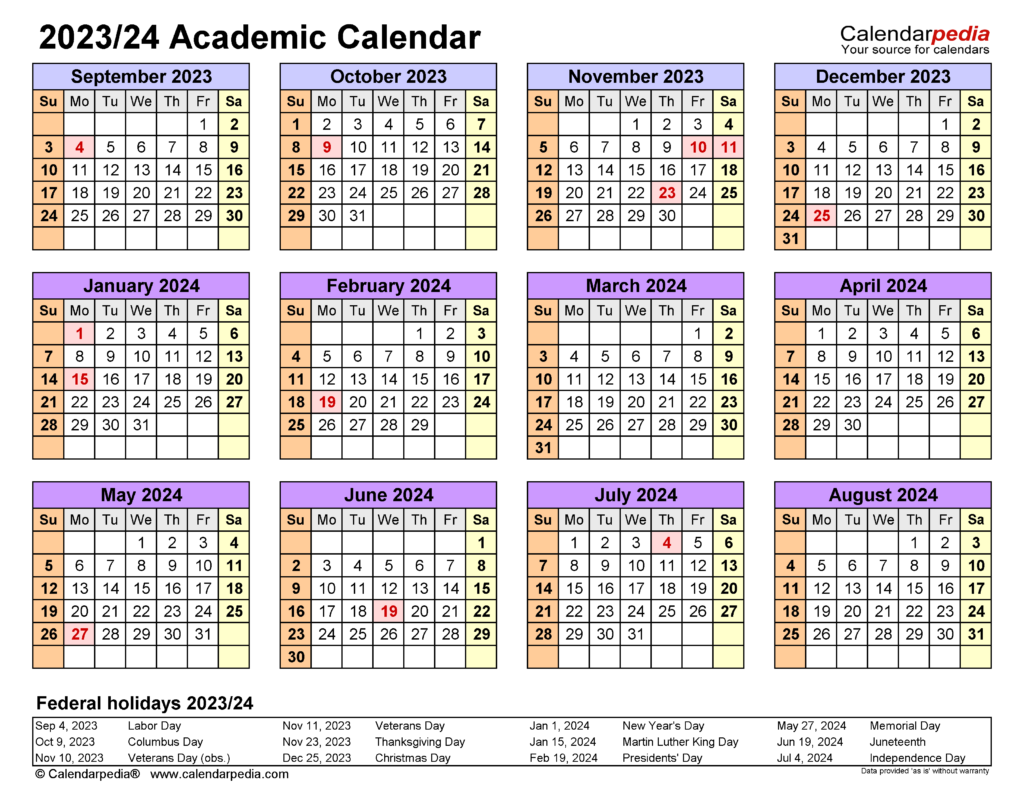 Upenn Academic Calendar 2023 2024 August 2023 Calendar